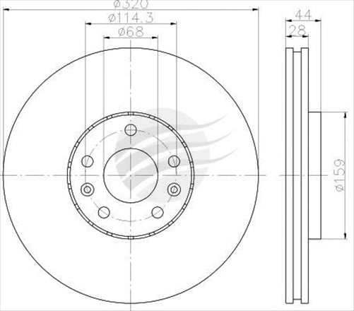 BREMTEC EURO-LINE BRAKE DISC ROTOR PAIR BDR21940EL