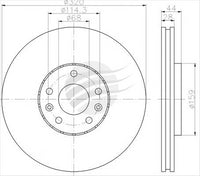 BREMTEC EURO-LINE BRAKE DISC ROTOR PAIR BDR21940EL