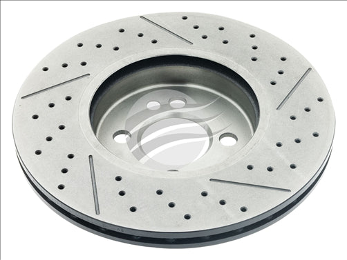 EVOLVE CARBON+ ROTOR (PAIR) MINI FRONT SLOTTED/DRILLED BDR22350EV