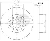 BREMTEC EURO-LINE BRAKE DISC ROTOR PAIR BDR22790EL