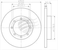 BREMTEC EURO-LINE BRAKE DISC ROTOR PAIR BDR22940EL