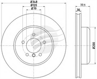 BREMTEC EURO-LINE BRAKE DISC ROTOR BDR23800EL