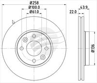 BREMTEC EURO-LINE BRAKE DISC ROTOR PAIR BDR23840EL
