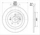 BREMTEC TRADE LINE BRAKE ROTOR (PAIR) HYUNDAI I30 REAR 300MM BDR2473TL