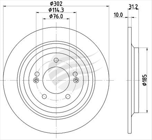 BREMTEC TRADE-LINE BRAKE ROTORS PAIR KIA SPORTAGE REAR WITH ELEC BDR24920TL