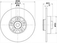 BREMTEC EURO-LINE BRAKE DISC ROTOR BDR25130EL