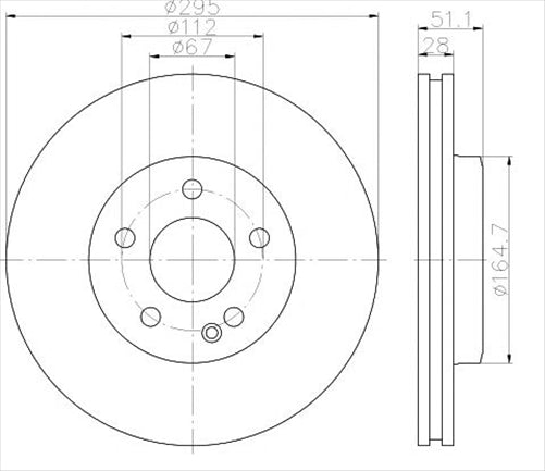 BREMTEC EURO-LINE BRAKE DISC ROTOR PAIR BDR25200EL