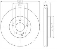 BREMTEC EURO-LINE BRAKE DISC ROTOR PAIR BDR25200EL