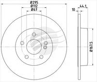 BREMTEC EURO-LINE BRAKE DISC ROTOR PAIR BDR25210EL