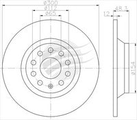 BREMTEC BRAKE DISC FRONT VOLKSWAGEN GOLF MKVII 2.0L GTI BDR25270EL