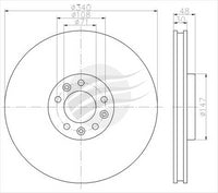 BREMTEC EURO-LINE BRAKE DISC ROTOR PAIR BDR25430EL