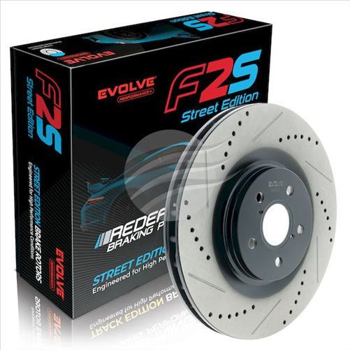 BREMTEC EVOLVE F2S PERFORATED LEXUS FRONT LEFT 356mm30mm BDR2616LEV