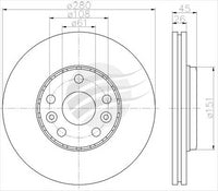 BREMTEC EUROLINE BRAKE DISC ROTOR BDR26390EL