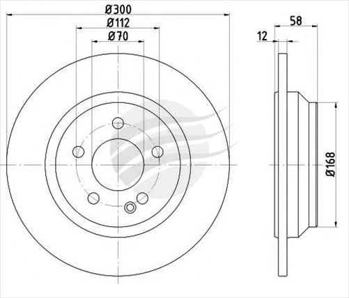 BREMTEC EURO-LINE BRAKE DISC ROTORS PAIR BDR26580EL