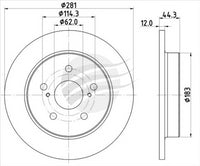 BREMTEC TRADE LINE BRAKE DISC ROTOR REAR BDR2765TL