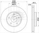 BREMTEC TRADE LINE BRAKE DISC ROTOR FORD FOCUS 2018- FRONT 282MM BDR28289TL