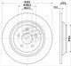 BREMTEC TRADE LINE BRAKE ROTOR FORD FOCUS 2018- REAR BDR28292TL