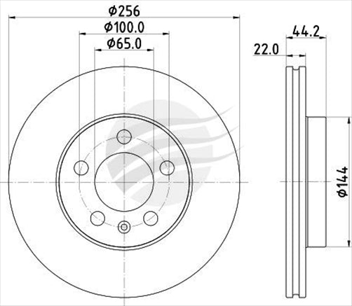 BREMTEC EUROLINE BRAKE ROTOR PAIR VW FRONT BDR28730EL