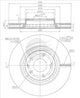 BREMTEC TRADE LINE BRAKE DISC ROTOR FRONT BDR2881TL
