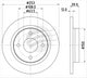 BREMTEC TRADE LINE BRAKE DISC ROTOR REAR BDR2885TL