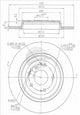 BREMTEC TRADE LINE BRAKE DISC ROTOR REAR PAIR BDR28860TL