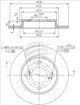 BREMTEC TRADE LINE BRAKE DISC ROTOR REAR PAIR BDR28862TL