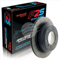 BREMTEC EVOLVE F2S PERFORMANCE+ ROTOR ISUZU MUX REAR 318MM SLOTTED BDR35705EV