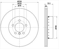 BREMTEC EURO-LINE BRAKE DISC ROTOR BDR40010EL
