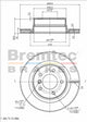 BREMTEC EURO-LINE BRAKE DISC ROTOR BDR40018EL