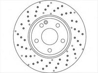 BREMTEC EURO-LINE HI GRADE ROTOR FRONT PAIR MERCEDES W176 C117 BDR40021ELH