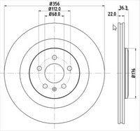 BREMTEC EURO-LINE BRAKE DISC ROTOR AUDI S7 REAR 356MM BDR40029EL