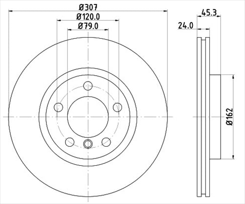 BREMTEC EURO-LINE BRAKE DISC ROTORS PAIR BDR40037EL