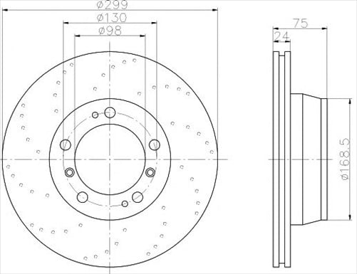 BREMTEC HYBRID-CARBON HIGH PERFORMANCE PAIR BDR40056EV