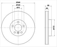 BREMTEC EURO-LINE HC BRAKE DISC ROTOR BDR40060ELH