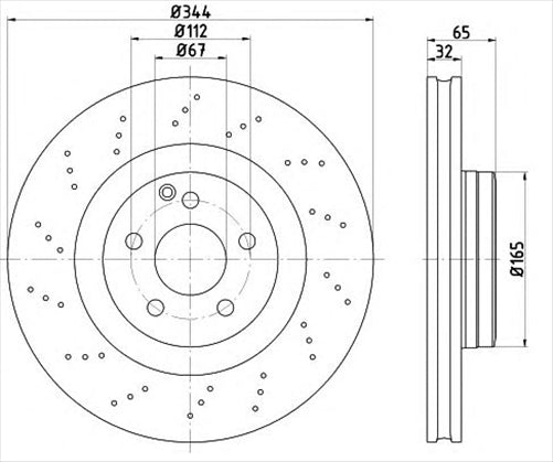BREMTEC EURO-LINE BRAKE DISC ROTOR PAIR BDR40063EL