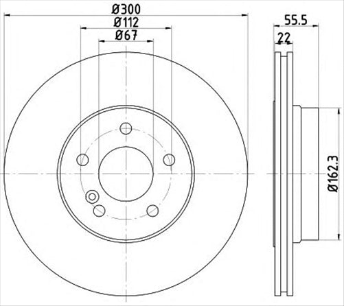 BREMTEC EURO-LINE BRAKE DISC ROTOR PAIR BDR40065EL