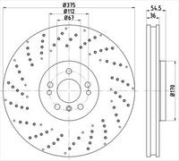 BREMTEC EURO-LINE HC BRAKE DISC ROTOR BDR40071ELH