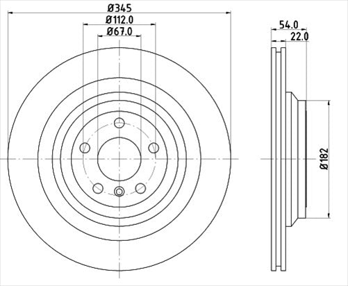 BREMTEC EURO-LINE HC BRAKE DISC ROTOR BDR40072ELH