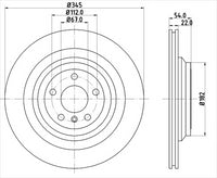 BREMTEC EURO-LINE HC BRAKE DISC ROTOR BDR40072ELH