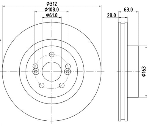 BREMTEC EURO-LINE BRAKE DISC ROTOR PAIR BDR40077EL