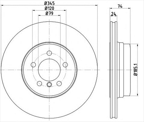 BREMTEC EURO-LINE BRAKE DISC ROTOR BDR40085EL