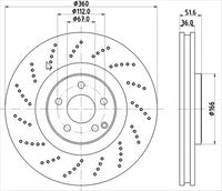 BREMTEC EURO-LINE BRAKE DISC ROTOR BDR40086EL