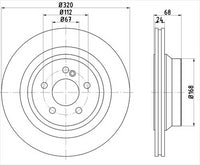 BREMTEC EURO-LINE BRAKE DISC ROTOR BDR40087EL