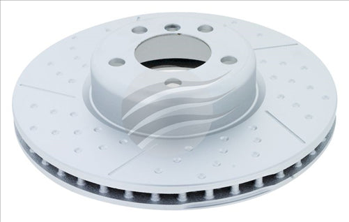 EURO-LINE CARBON+ BRAKE ROTOR DIMPLED & SLOTTED BMW FRONT BDR41013ELH