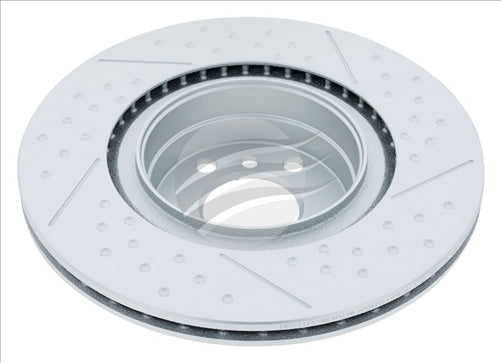 BREMTEC EURO-LINE CARBON + BRAKE ROTOR DIMPLED & SLOTTED BMW REAR BDR41014ELH