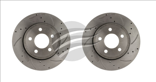 BREMTEC BRAKE DISC FRONT PAIR FALCON BA ON. L & R SLOTTED BDR504EV