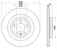 BREMTEC EURO-LINE HC BRAKE DISC ROTOR PAIR BDR6052ELH