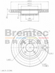 BREMTEC EURO-LINE BRAKE DISC ROTOR PAIR BDR6160EL