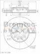 BREMTEC EURO-LINE BRAKE DISC ROTOR PAIR BDR7680EL