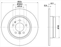 BREMTEC EURO-LINE BRAKE DISC ROTOR BDR8340EL